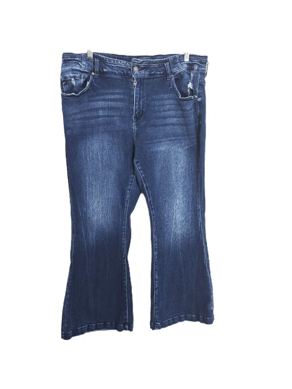 Kancan x Maurices Y2K Blue Indigo Stretch Bootcut Denim Jeans Women Size 22